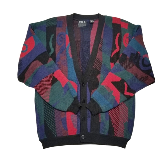 COSI Other - {COSI} Vintage Printed Cardigan Sweater 100% Acrylic